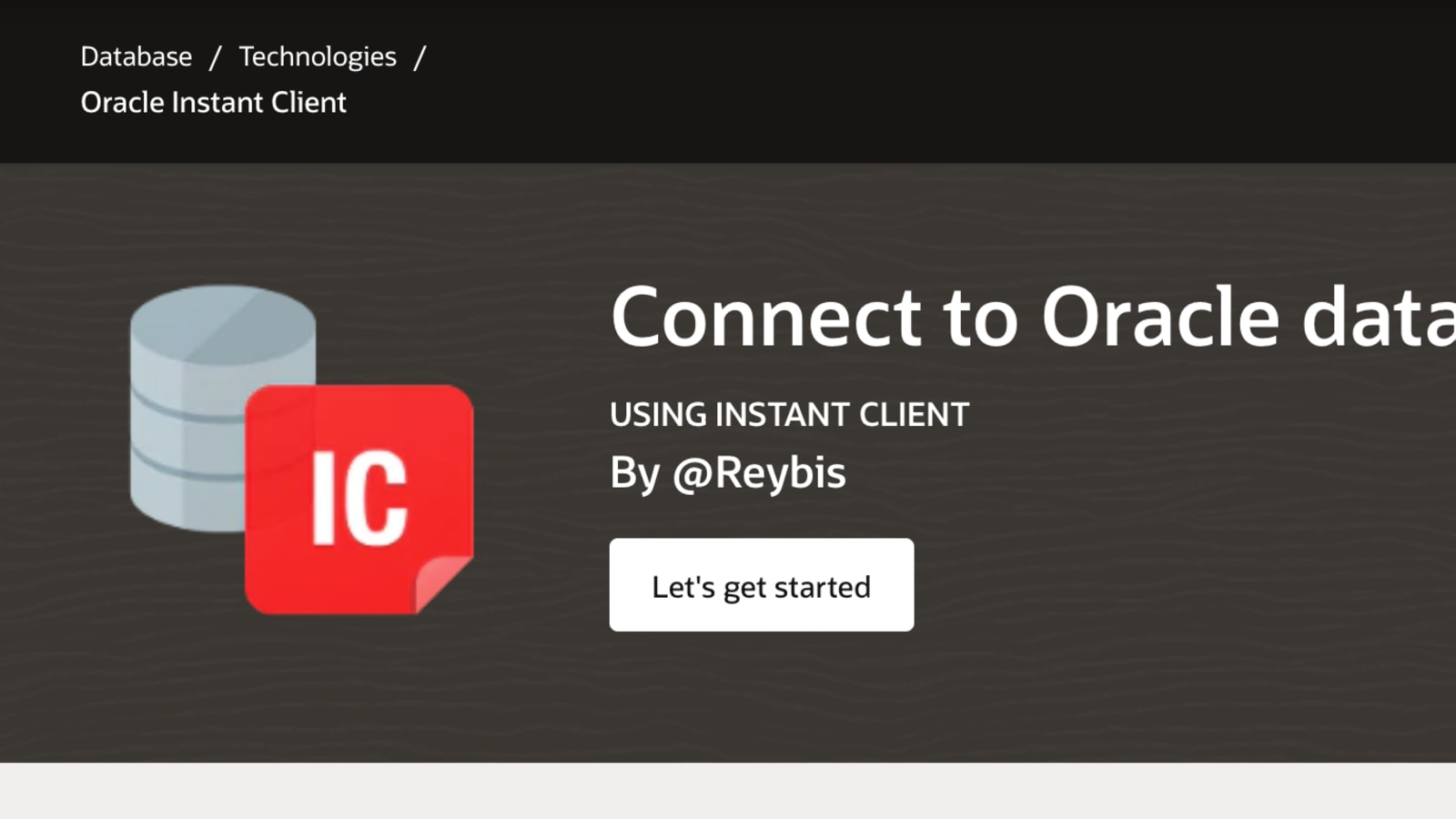 Download Oracle Instant Client For Mac